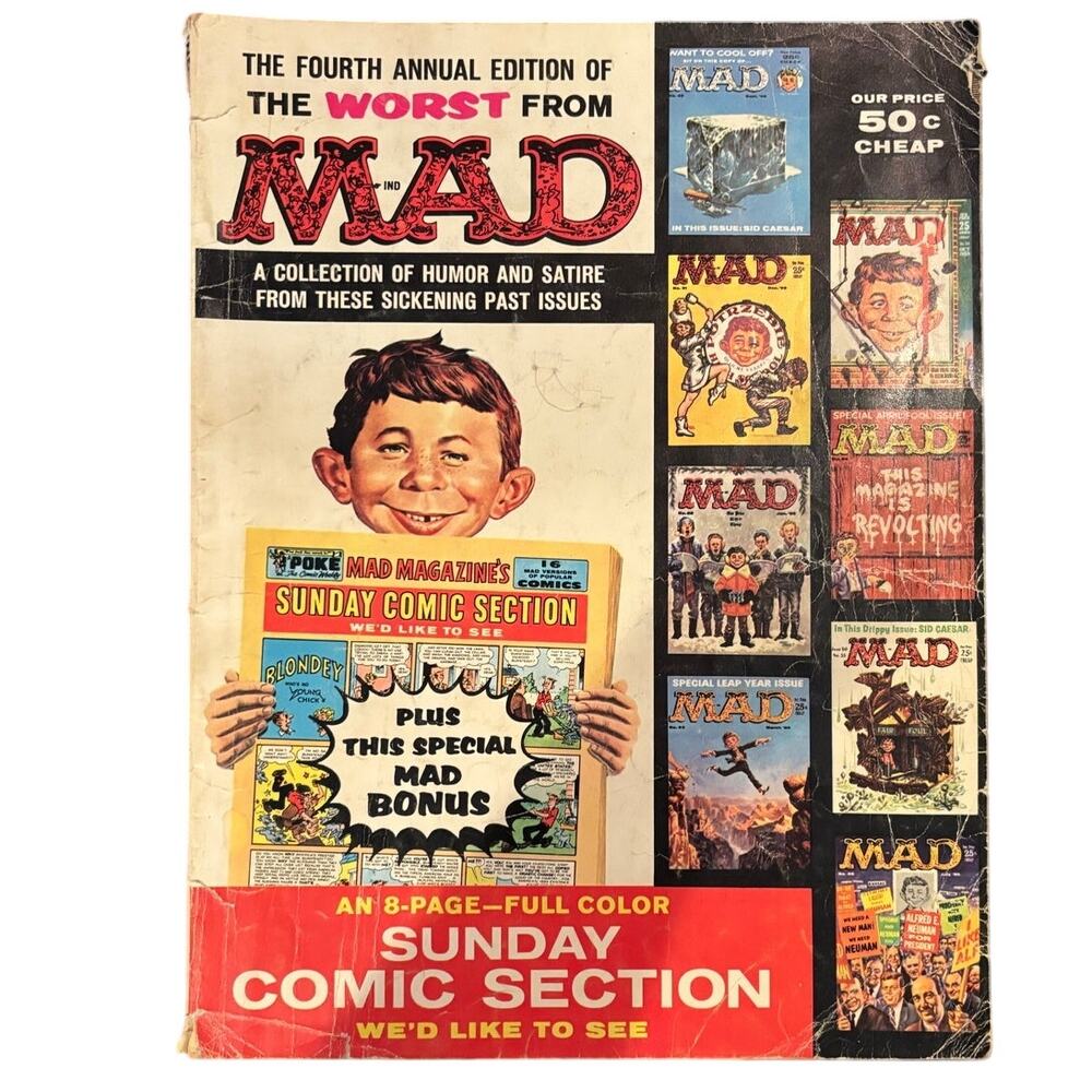 VTG 4th Annual Ed of The Worst from Mad Magazine Humor from 1959-60